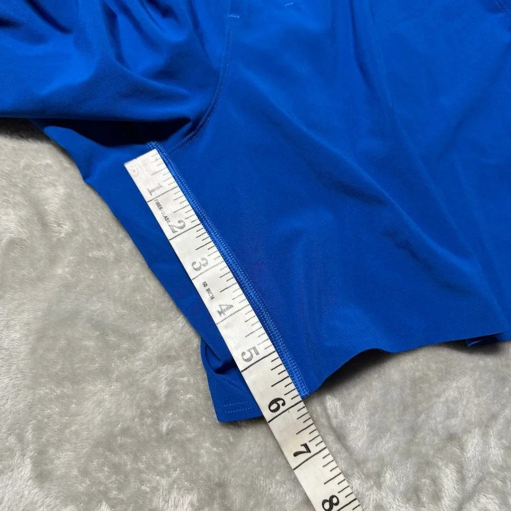 Lululemon Mens Surge Lined Running Shorts Blue 6 Inch Inseam Size Small Running